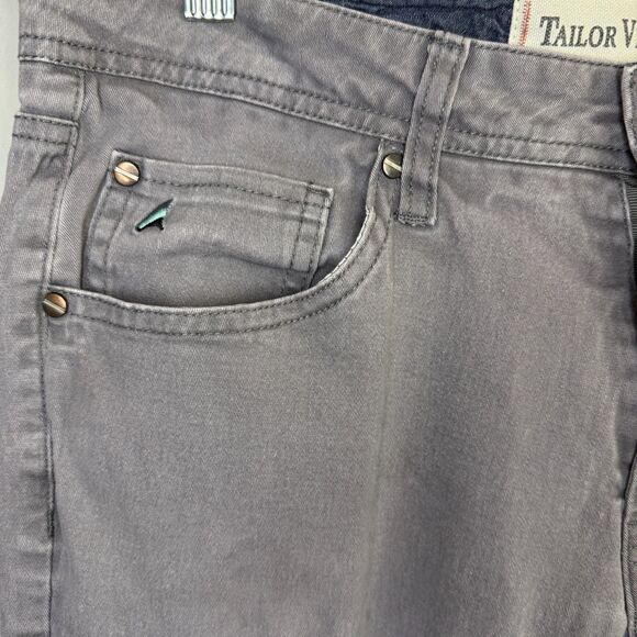 Tailor Vintage Men’s Denim Gray Pants 30 x 30 Canaan Slim Fit Stretch - Picture 4 of 8